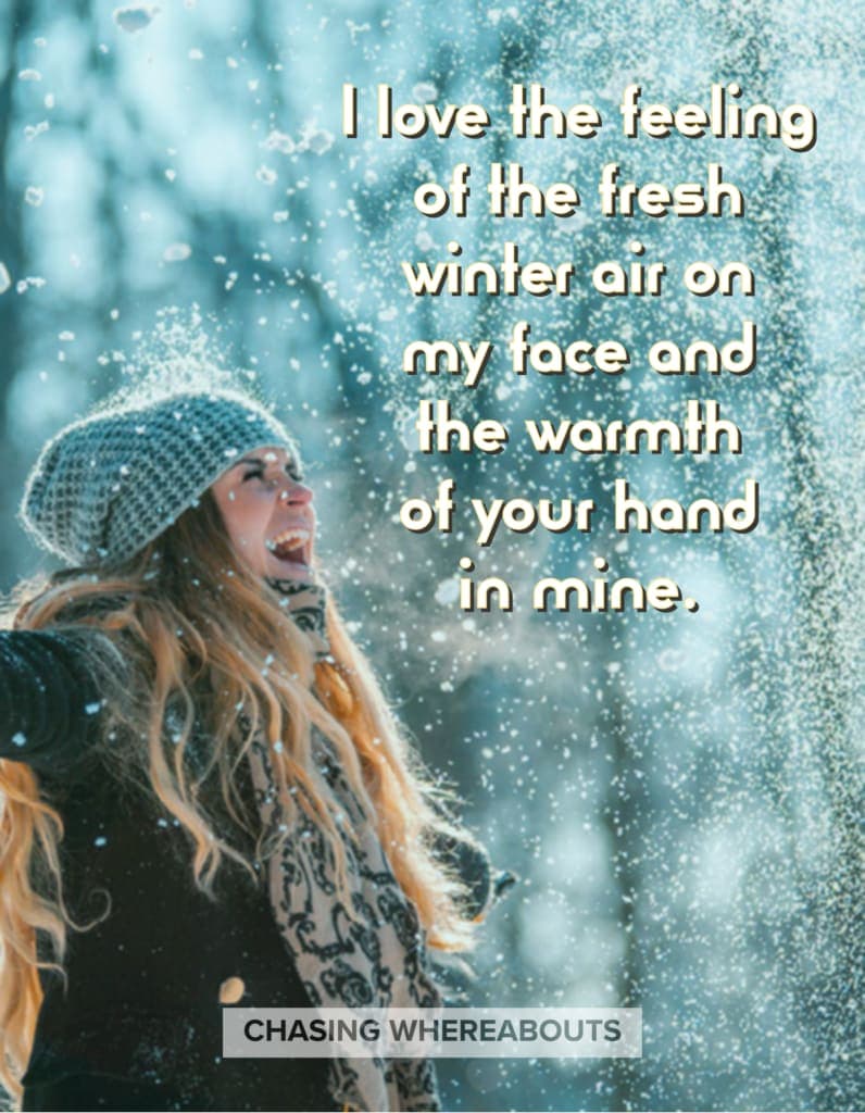 30+ Romantic Winter Love Quotes for Instagram